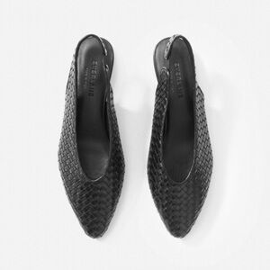 ISO Everlane Women's Woven the v slingback flats